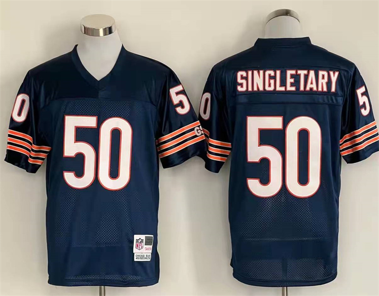 Men's Chicago Bears Mike Singletary Mitchell & Ness Navy Legacy Jersey